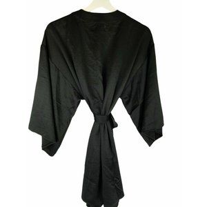 NEW Nordstrom Shimera Silky Short Spa Robe Black M